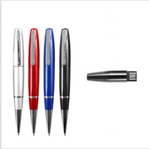 ปากกา USB โลหะ 4 สี พร้อมสกรีนโลโก้และแกะสลักเลเซอร์